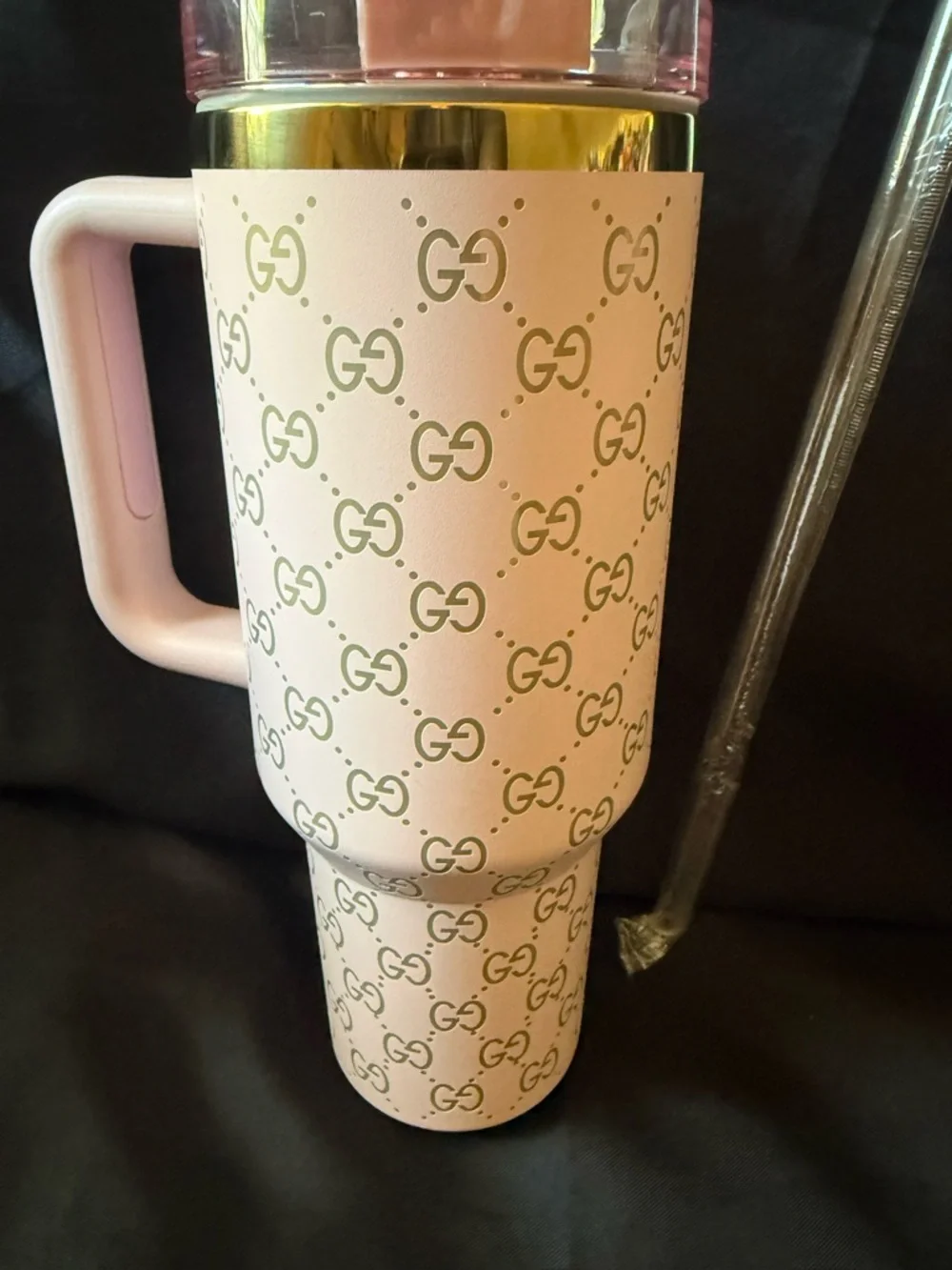 New Stanley 40oz Laser Engraved Gucci Pink Logo (No Original Box) - Picture 6 of 7